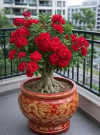 Adenium Plant Live Combo Without Pot Bonsai Multi Petal Desert Rose Pack Of - 6 (ALL plants are seedling Plants)