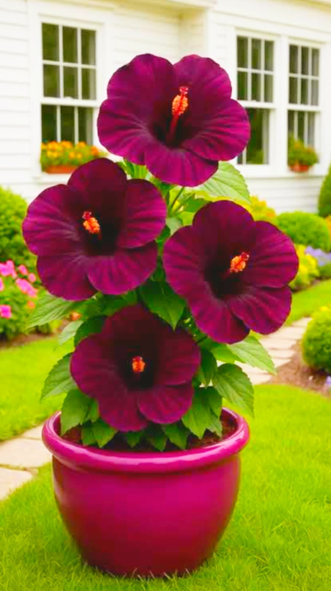 Gudhal Dark Purple Hibiscus /Gudhal Flowers Live Plant Perfect For Your Balcony And Home Garden 1 Healthy Live Flowers Plant