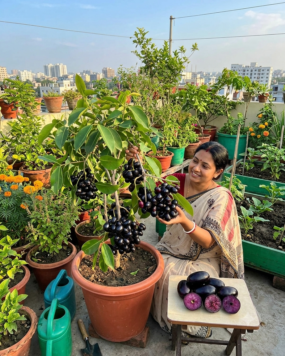 Thai Kg - 10 Black Jamun Grafted Dwarf Variety Fruit Plant (Pack Of - 1)
